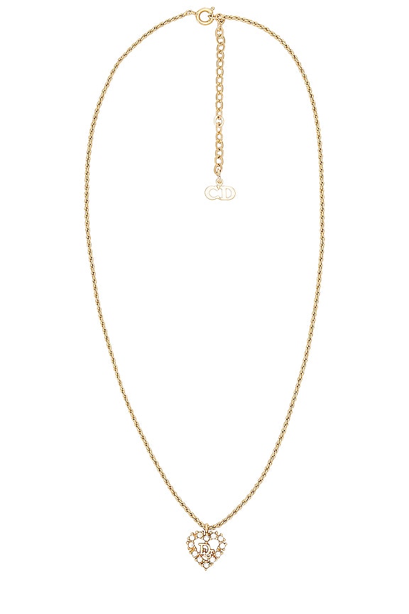 view 1 of 5 Dior Rhinestone Necklace in Gold