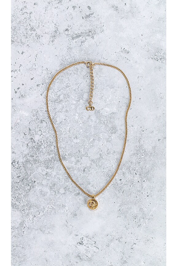 view 2 of 5 Dior Pendant Necklace in Light Gold