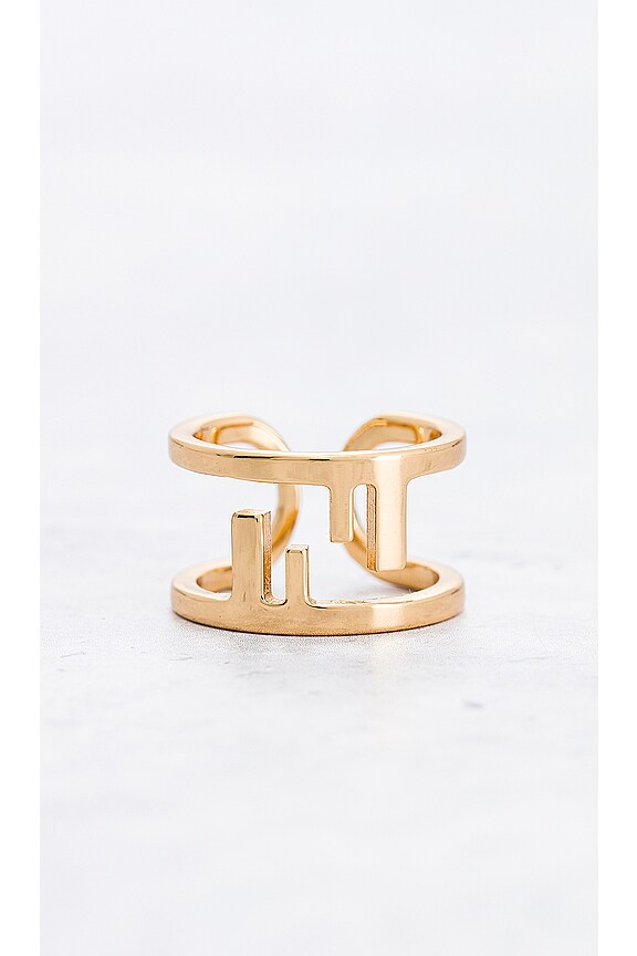 view 2 of 6 BAGUE FENDI in Gold