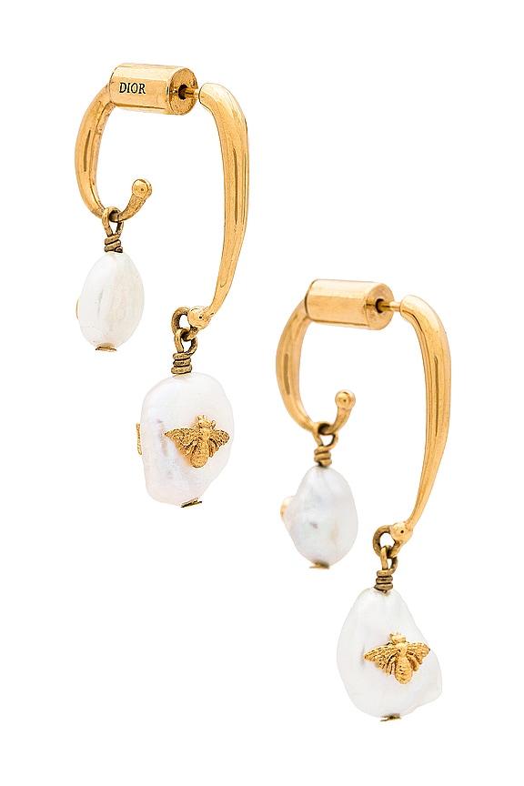 view 1 of 7 СЕРЬГИ DIOR in Gold