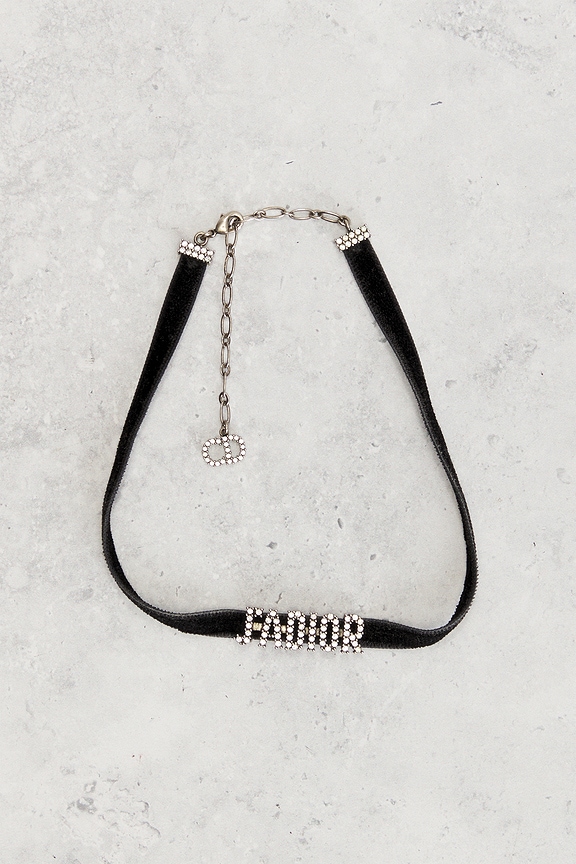 view 2 of 5 Dior J'Adior Rhinestone Choker Necklace in Silver