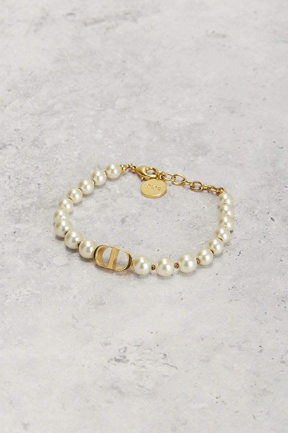 view 2 of 4 Dior CD Pearl Bracelet in Gold