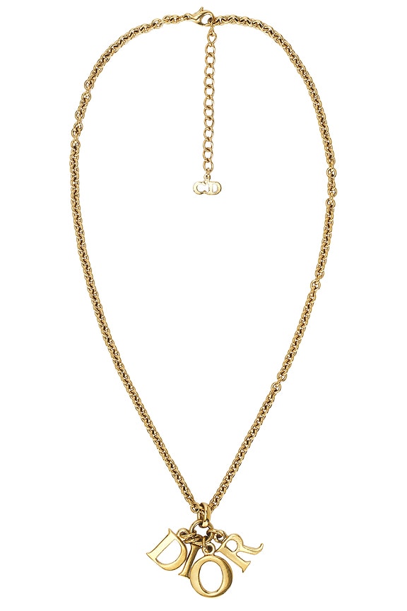 view 1 of 6 Dior Logo Necklace in Gold