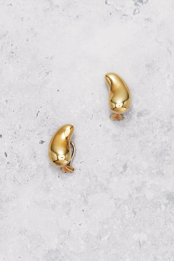 view 2 of 7 Tiffany & Co. Elsa Peretti 18k Bean Earrings in Gold