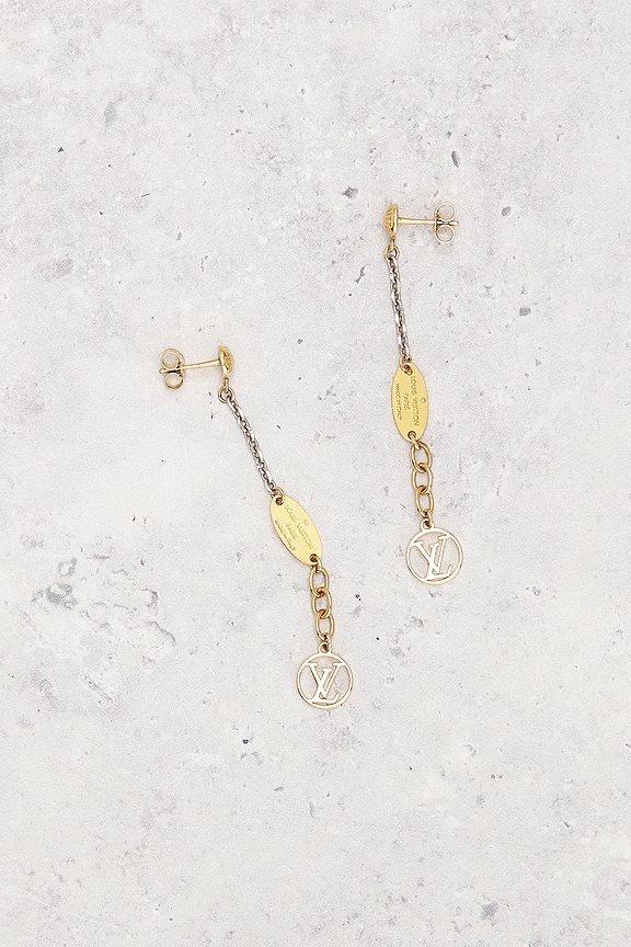 view 2 of 5 Louis Vuitton Logomania Earrings in Gold