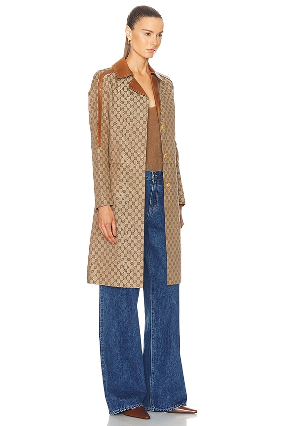 view 2 of 4 Gucci GG Long Jacket in Beige