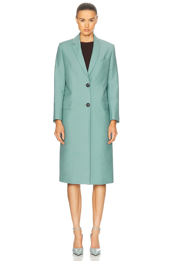 view 2 of 5 ПАЛЬТО FENDI in Teal