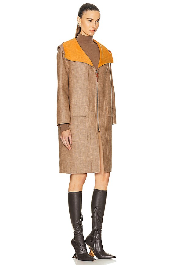 view 2 of 3 Hermes Cashmere Long Coat in Beige