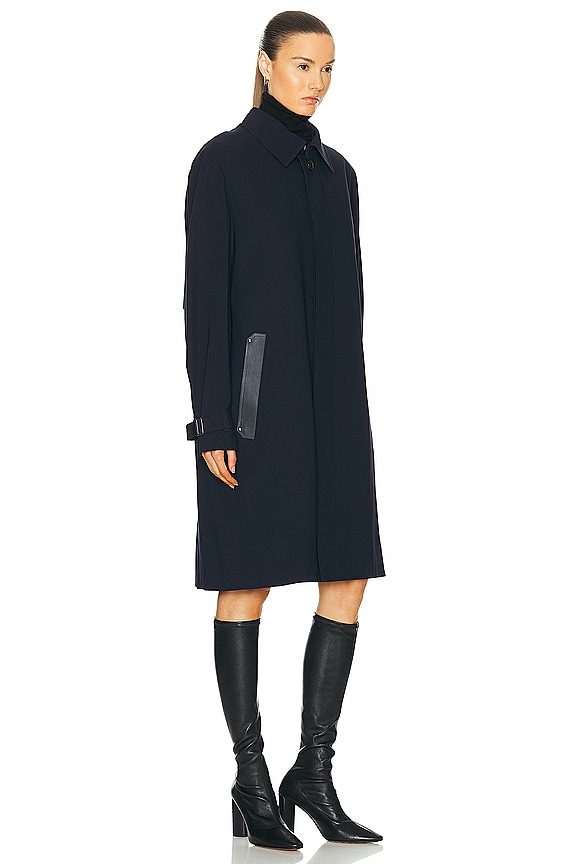 FWRD Renew Louis Vuitton Long Coat in Black | REVOLVE