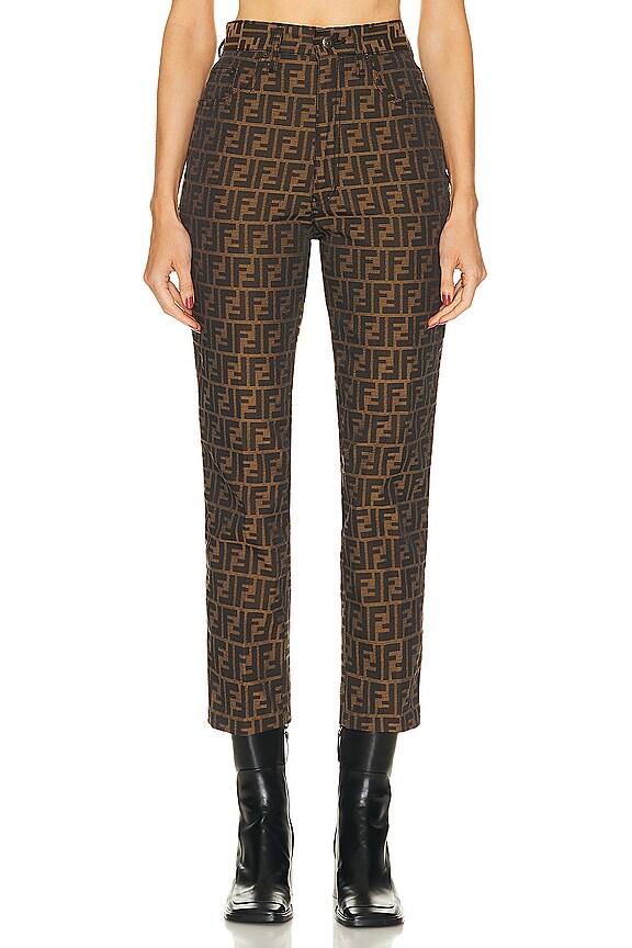 view 1 of 4 PANTALON FENDI in Brown