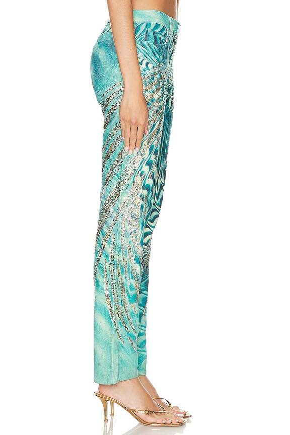 view 2 of 6 PANTALON ROBERTO CAVALLI in Turquoise
