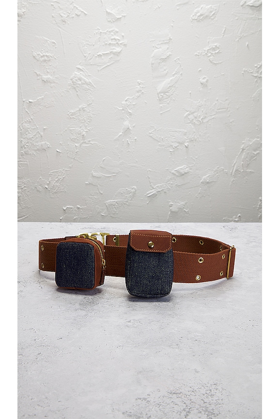 view 2 of 10 Dior Denim Utility Belt Bag in Blue