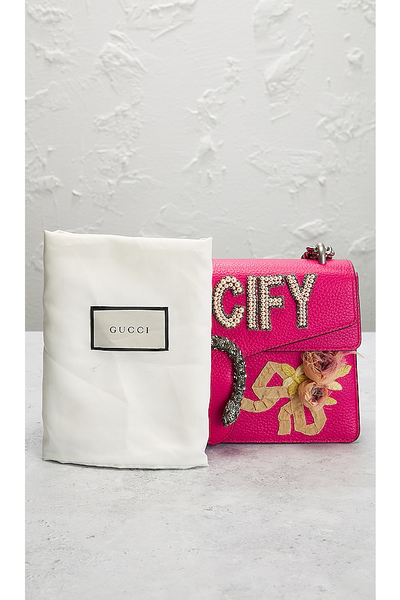 FWRD Renew Gucci Guccify Dionysus Shoulder Bag in Pink | REVOLVE