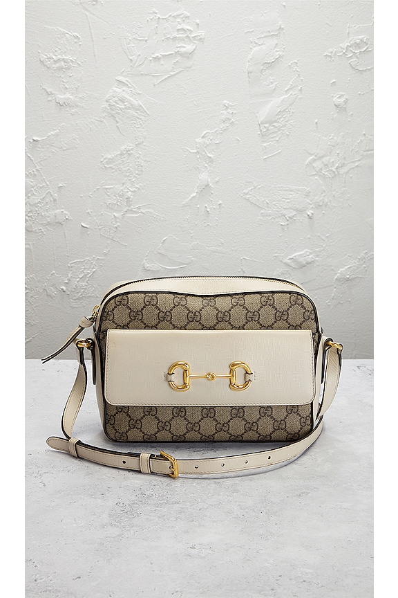 view 2 of 10 Gucci GG Horsebit 1955 Shoulder Bag in White