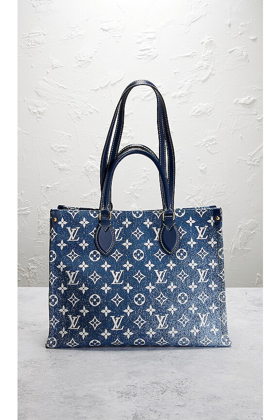 view 2 of 9 Louis Vuitton Onthego MM Tote Bag in Blue