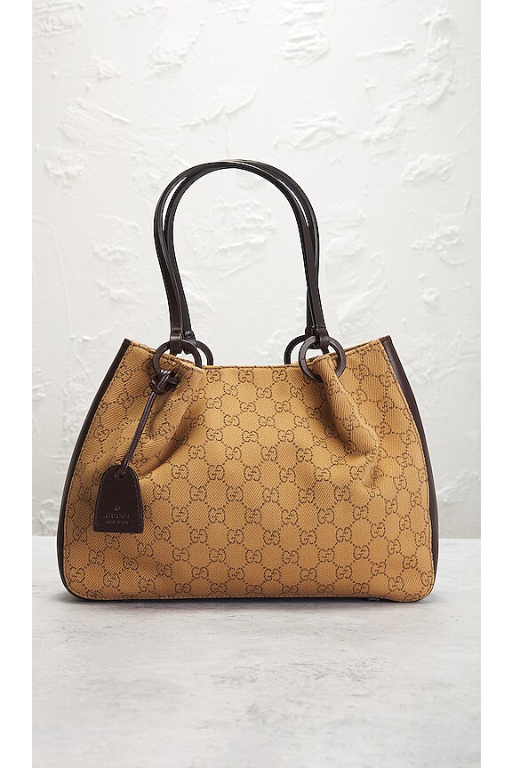 view 2 of 10 Gucci GG Monogram Canvas Handbag in Beige