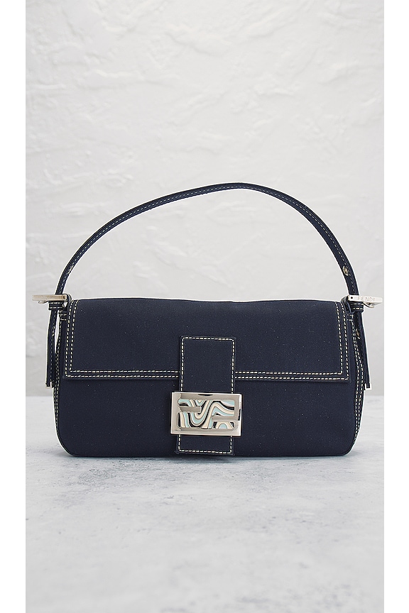 view 2 of 10 Fendi Baguette Shoulder Bag in Blue