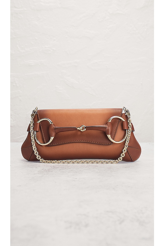 view 2 of 8 Gucci 1921 Collection Horsebit Small Clutch Bag in Brown