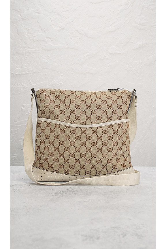 view 2 of 10 Gucci Monogram Canvas Shoulder Bag in Brown
