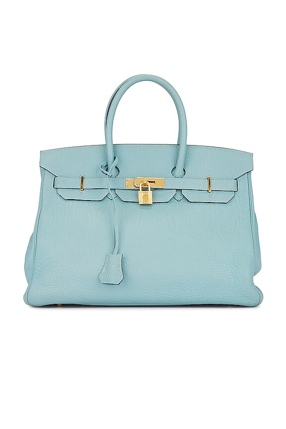 FWRD Renew Hermes Birkin 35 Handbag In Blue | REVOLVE