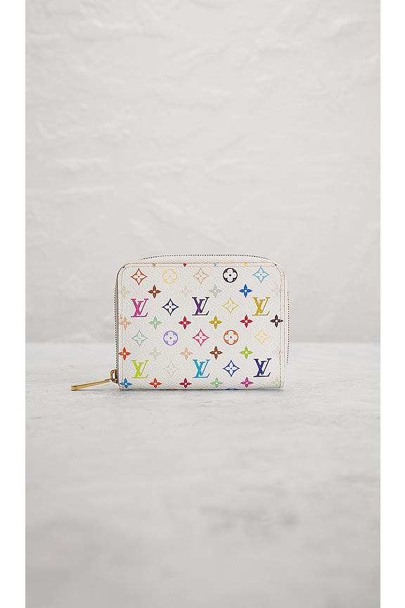 view 2 of 9 Louis Vuitton Zippy Coin Purse in White Multicolor Monogram