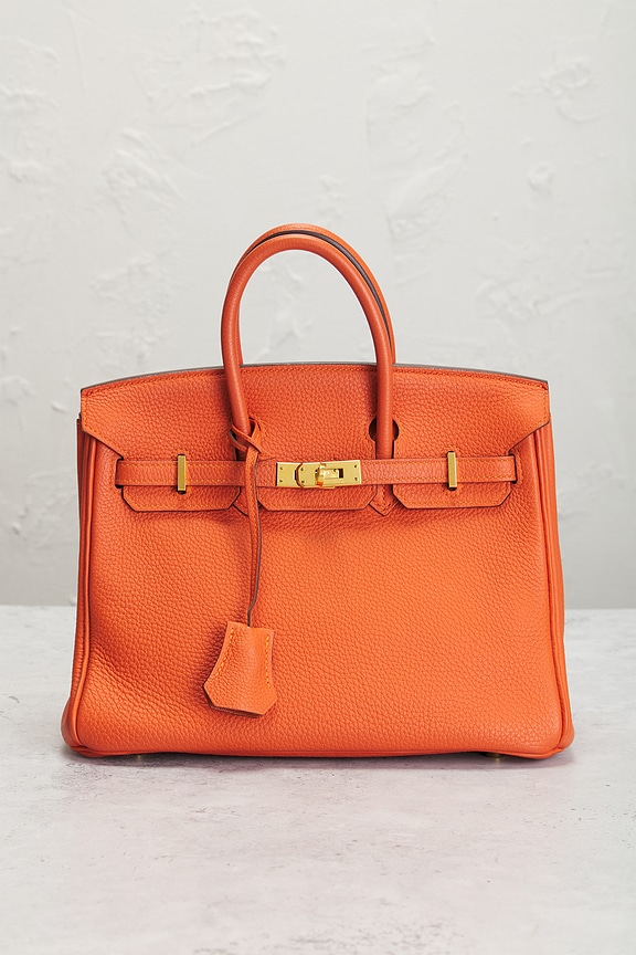 view 2 of 9 Hermes Birkin 25 Handbag in Feu Orange