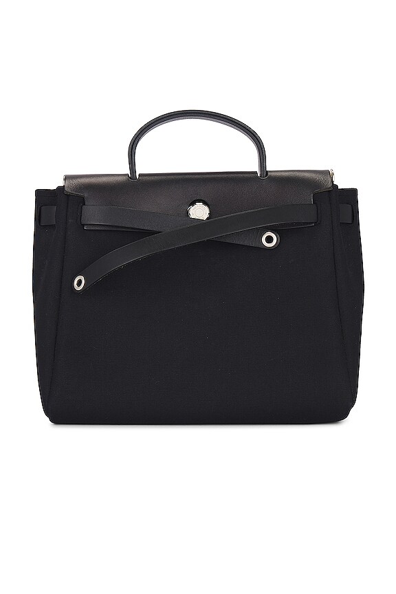 view 1 of 9 Hermes PM Leather Handbag in Cream Etoile & Black