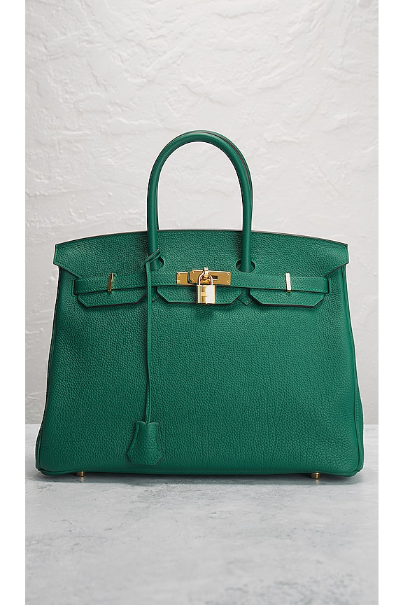 view 2 of 10 Hermes Birkin 35cm Handbag in Malachite