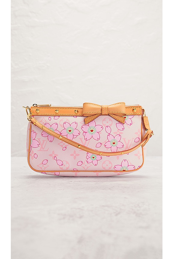 view 2 of 8 Louis Vuitton Monogram Cherry Blossom Pochette Accessoires Shoulder Bag in Pink