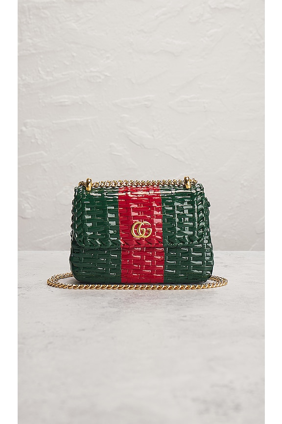 view 2 of 10 SAC PORTÉ ÉPAULE GUCCI in Green & Red