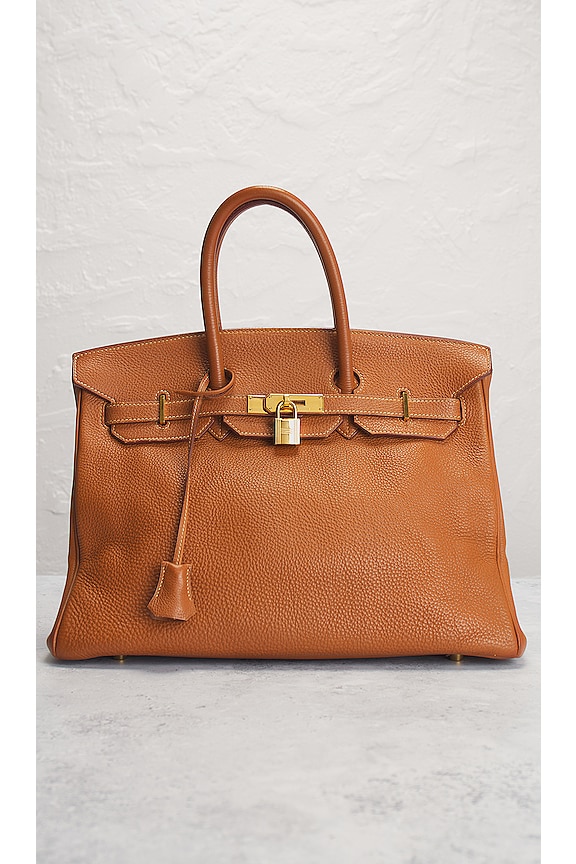 view 2 of 10 Hermes Birkin 35 Togo Handbag in Gold