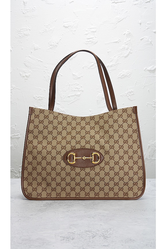 view 2 of 10 Gucci Horsebit 1955 Tote Bag in Beige