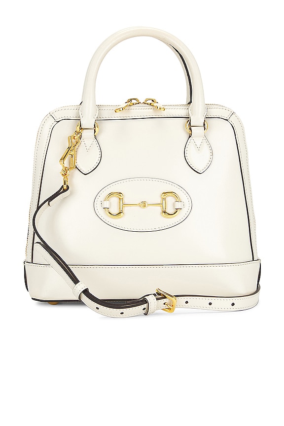 FWRD Renew Gucci Horsebit Handbag in White | REVOLVE