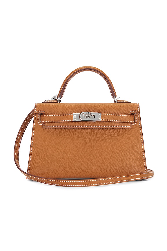 FWRD Renew Hermes Mini Kelly Epsom Handbag in Gold | REVOLVE