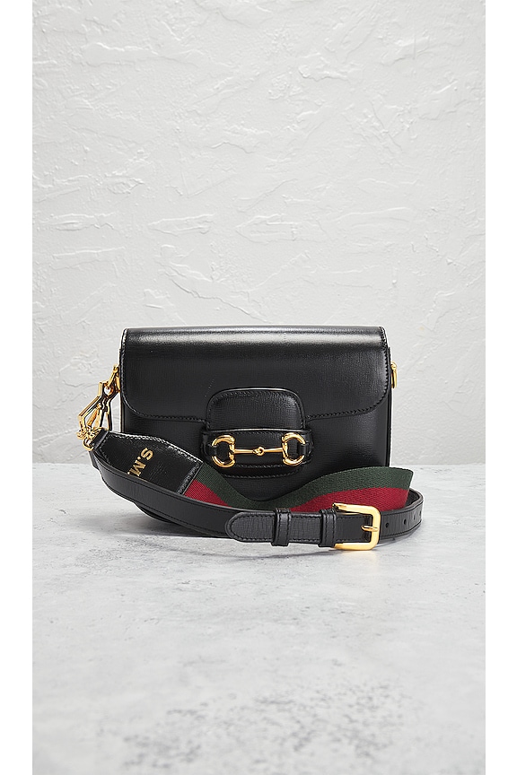 view 2 of 10 Gucci Mini Horsebit 1955 Shoulder Bag in Black