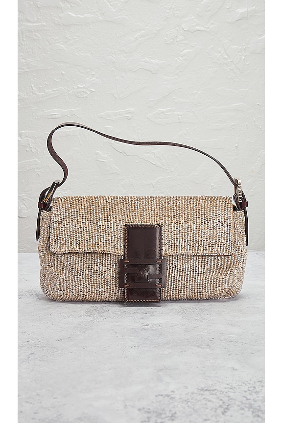 view 2 of 10 SAC PORTÉ ÉPAULE FENDI in Beige