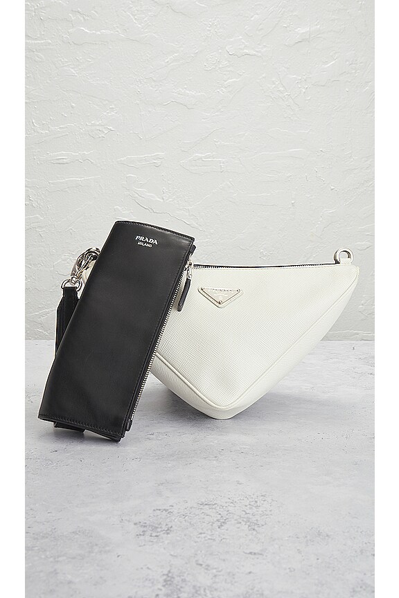 view 2 of 10 Prada 2 Way Shoulder Bag in White & Black