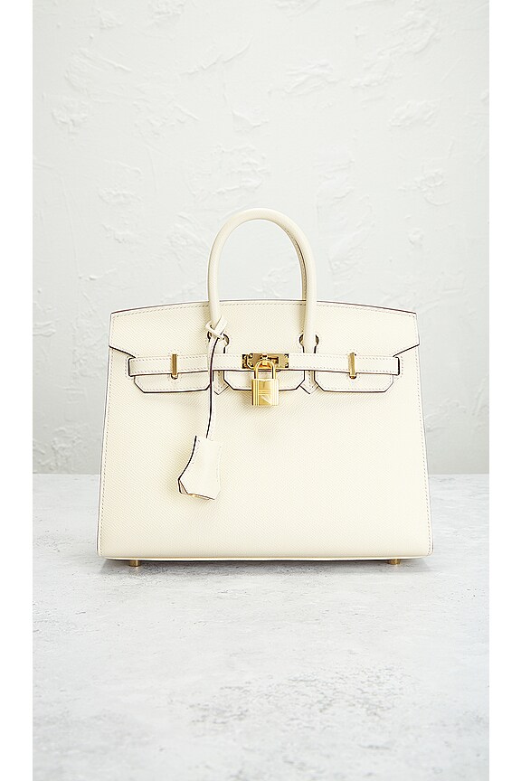 view 2 of 10 SAC À MAIN HERMES in Craie