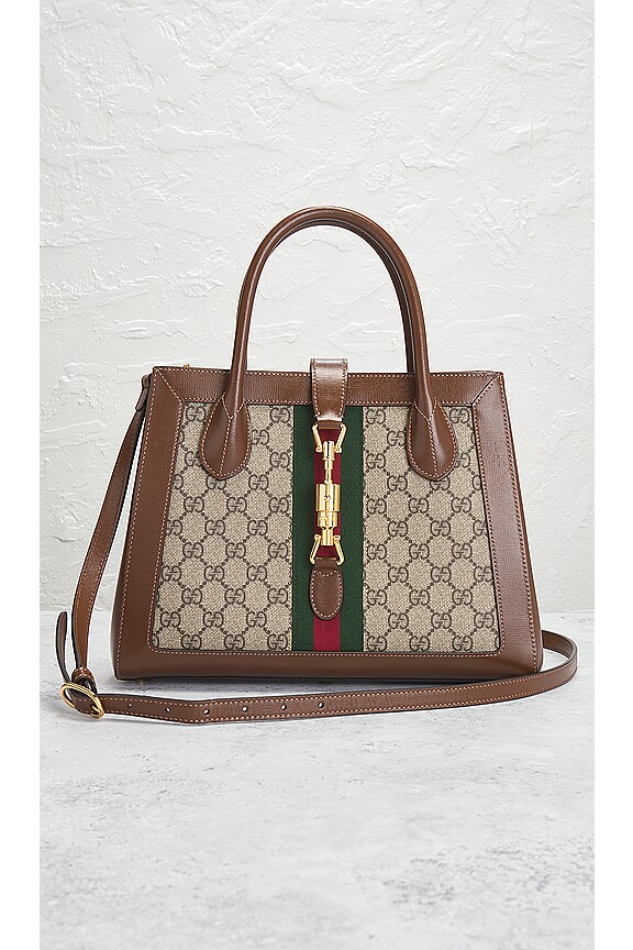 view 2 of 9 Gucci Web Jackie Handbag in Brown