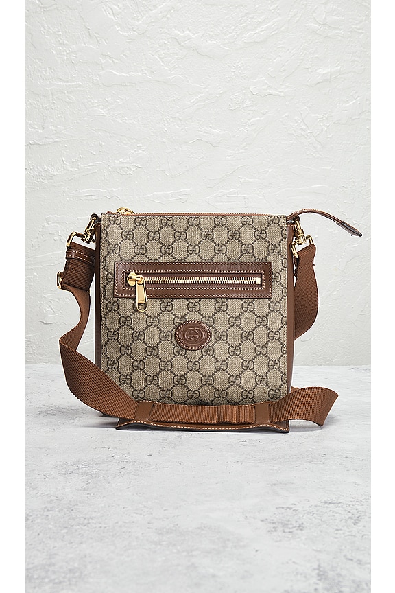 view 2 of 8 Gucci GG Supreme Messenger Bag in Brown