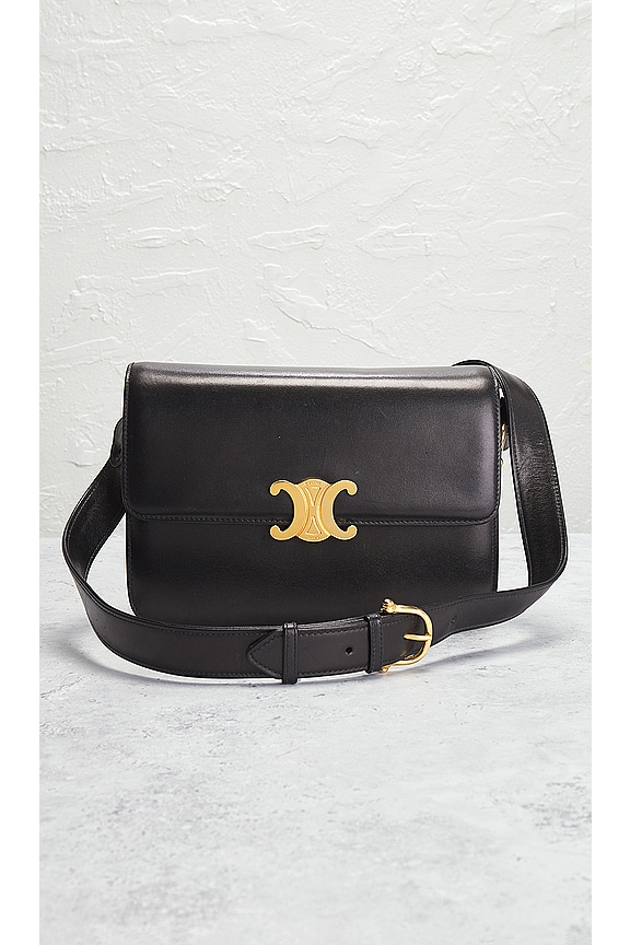 view 2 of 9 Celine Triomphe Shoulder Bag in Black