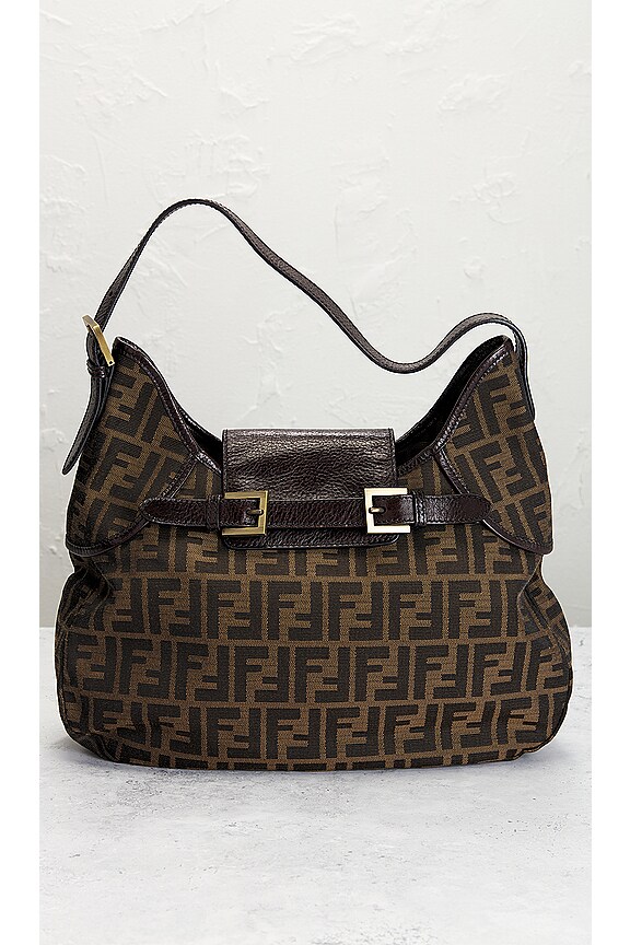 view 2 of 9 Fendi Zucca Shoulder Bag in Brown