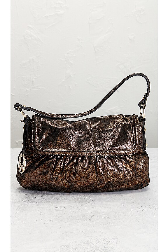 view 2 of 8 Fendi Coated Canvas Shoulder Bag in Bronze