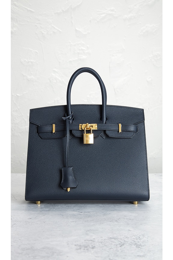 view 2 of 9 SAC À MAIN HERMES in Blue Indigo