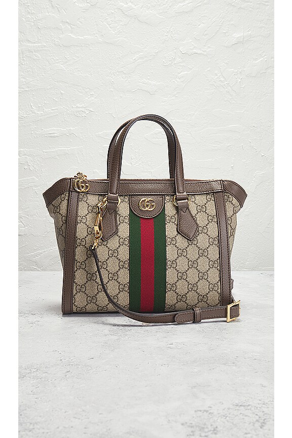 view 2 of 9 Gucci GG Supreme Ophidia Handbag in Beige