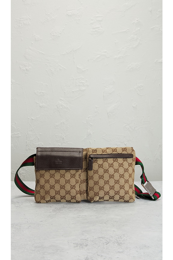 view 2 of 8 Gucci GG Canvas Waist Bag in Beige