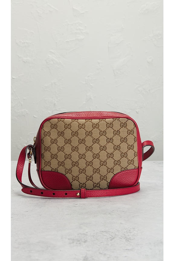 view 2 of 9 Gucci GG Canvas Leather Shoulder Bag in Beige