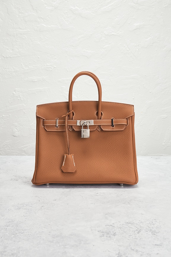view 2 of 7 Hermes Togo Birkin 25 Handbag in Gold