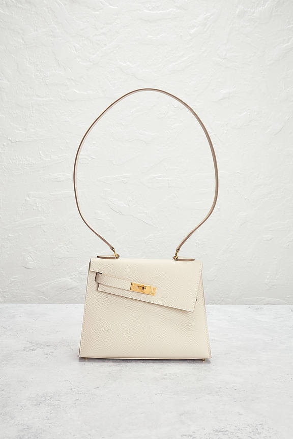 view 2 of 7 Hermes Epsom Kelly En Desordre 20 Handbag in Craie