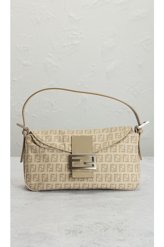 view 2 of 9 Fendi Zucca Mama Shoulder Bag in Beige
